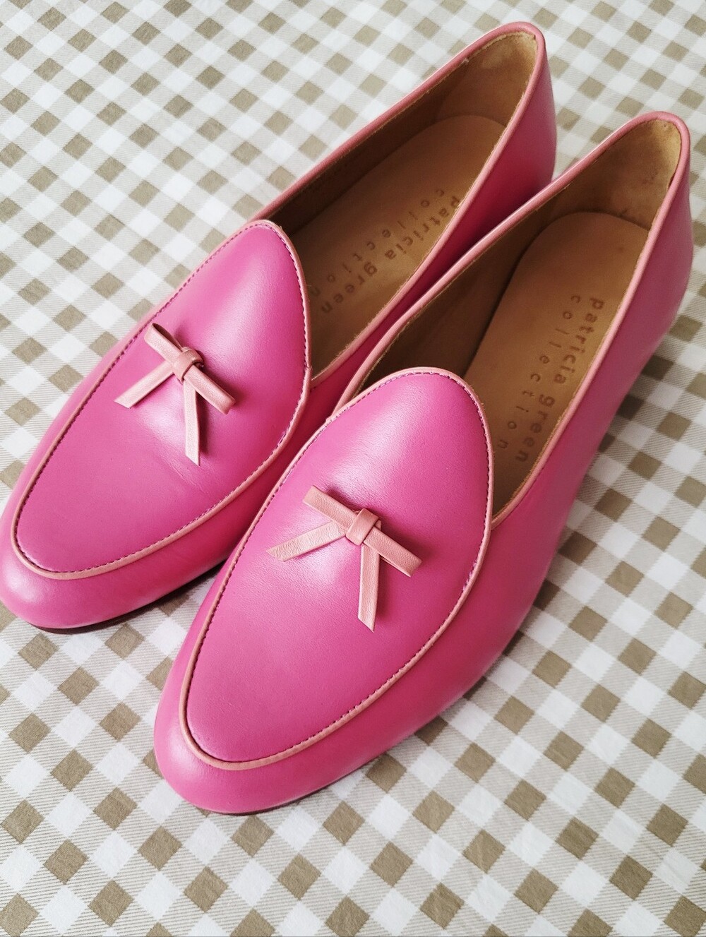 Patricia Green Coco Hot Pink Loafers Featuring A Distinct Dainty Bow Detail, S 8